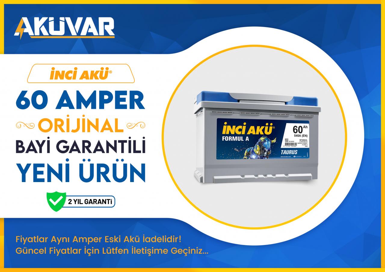 İnci Akü 60 Amper