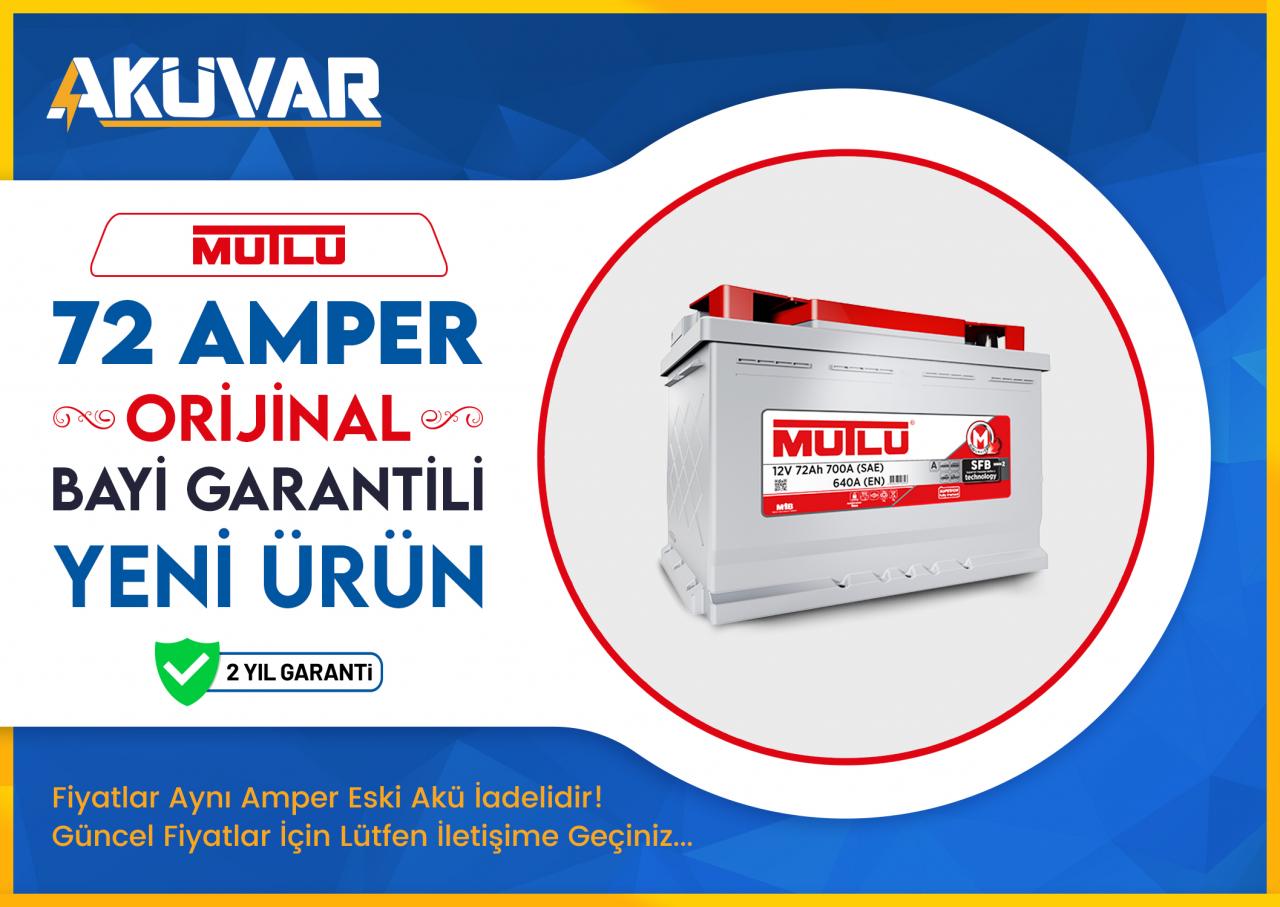 Mutlu Akü 72 Amper