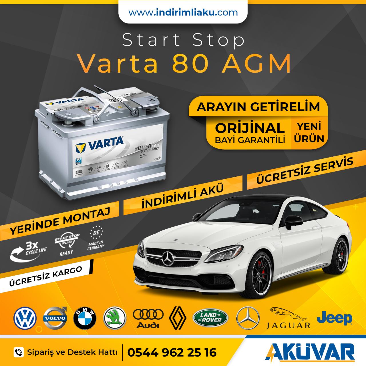 Varta 80Ah AGM